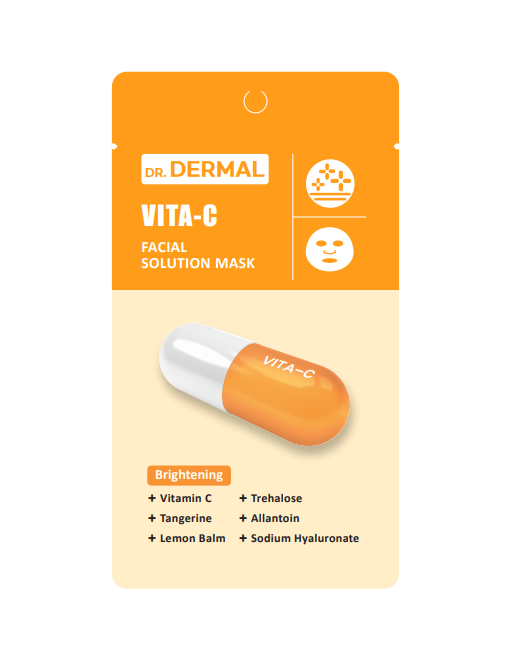 Dr.DERMAL VITA-C FACIAL SOLUTION MASK – K-LAND